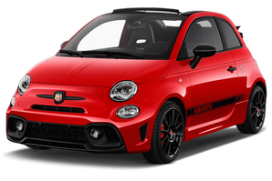 Frontansicht eines Abarth 595C, freigestellt