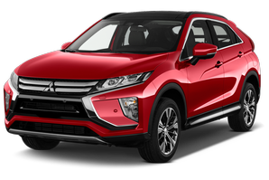 Frontansicht eines Mitsubishi Eclipse Cross, freigestellt
