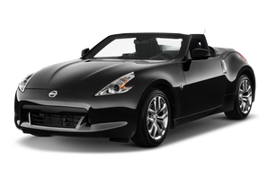 Frontansicht eines Nissan 370Z Roadster, freigestellt