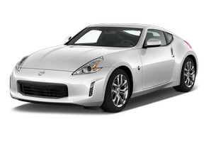 Frontansicht eines Nissan 370Z, freigestellt