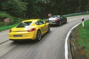 Porsche Cayman Test 2014 hinten
