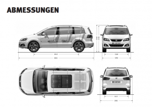 Seat Alhambra 2015 Abmessungen