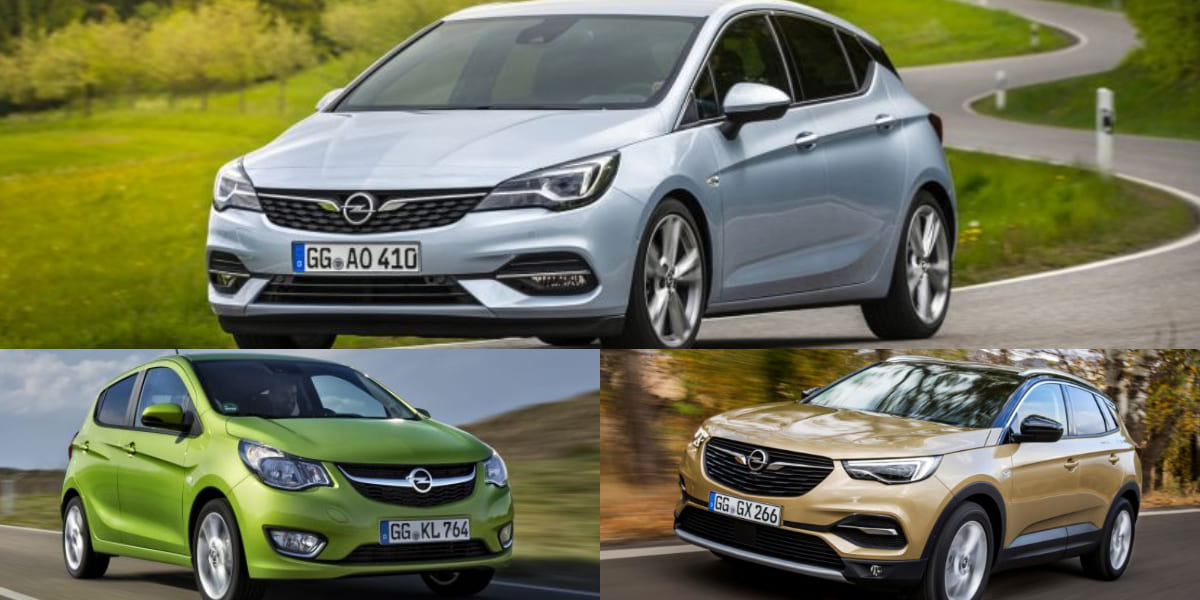 Opel Astra, Opel Karl, Opel Grandland Collage