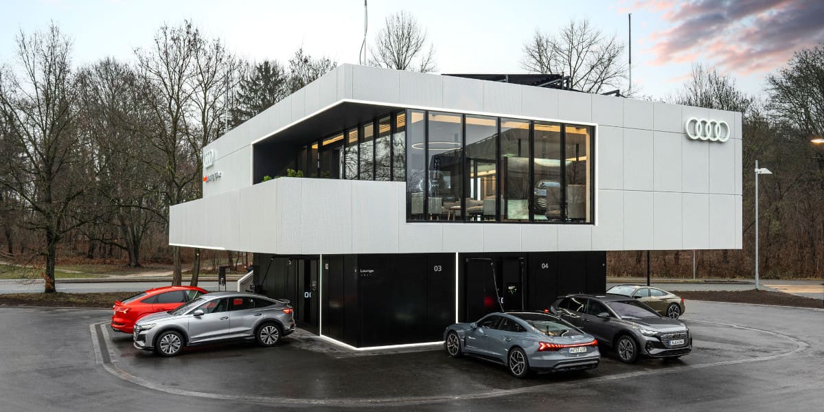 Audi charging hub Nürnberg Elektroauto aufladen 