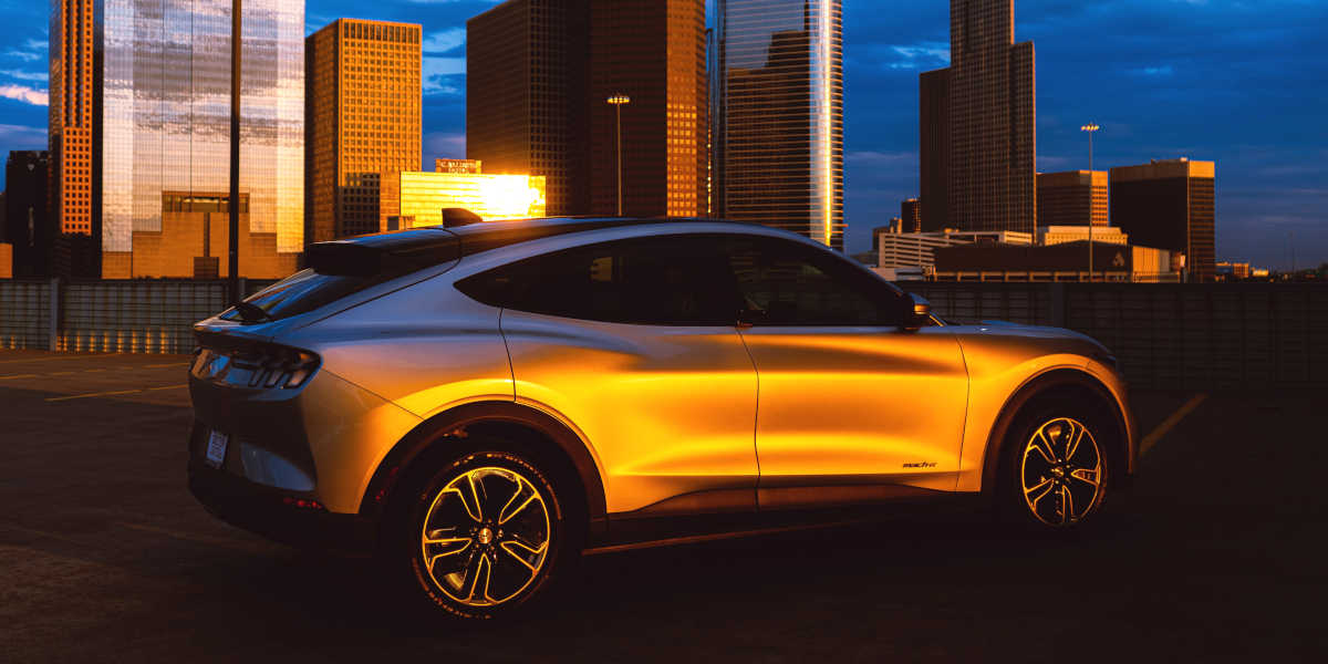 Unsplash Ford Mustang Mach-E USA Skyline Housten Texas