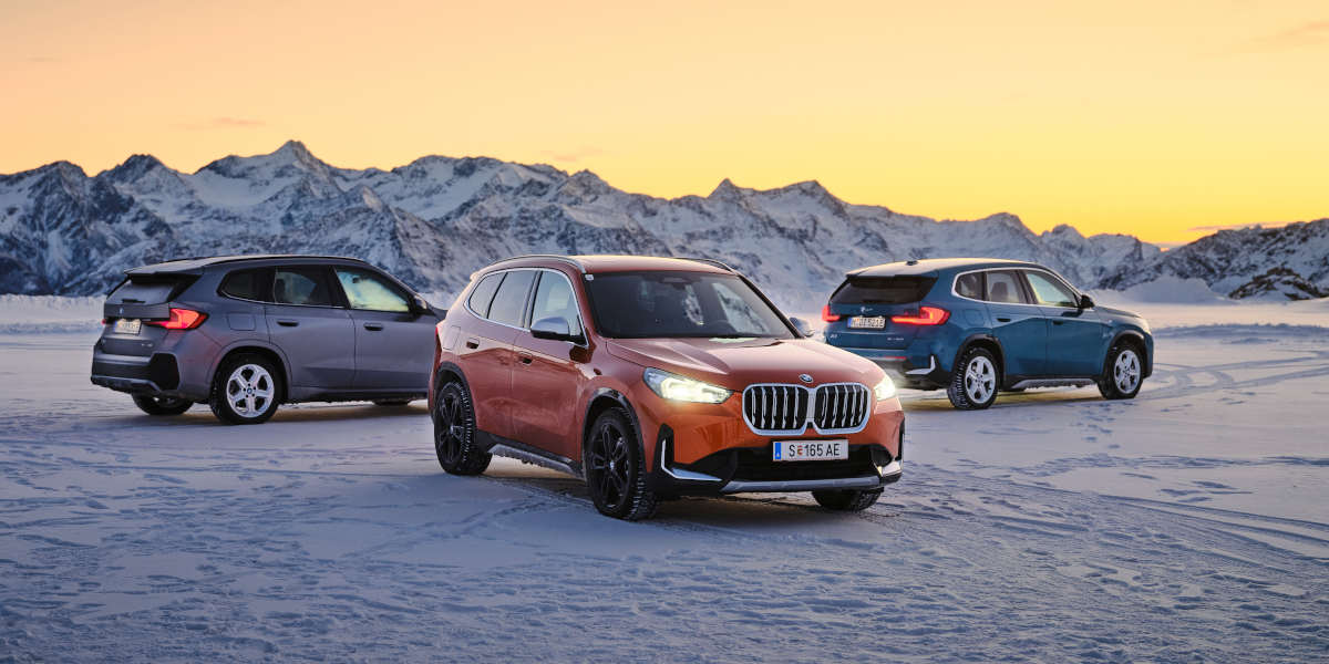 BMW iX und IX1 Winter test