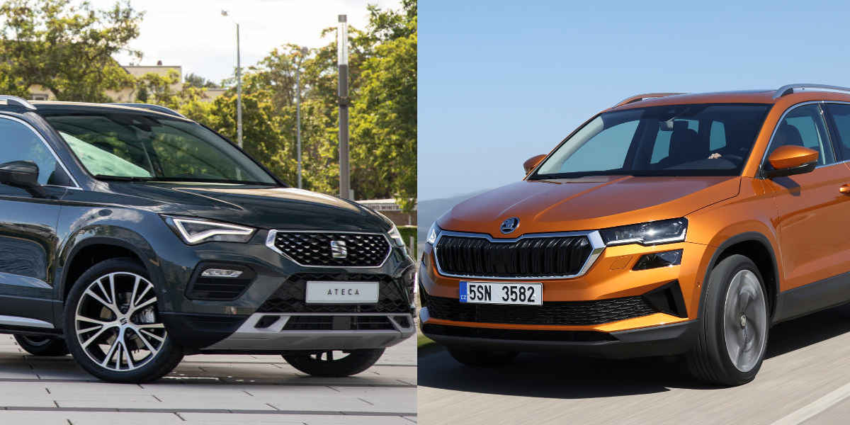 Collage Seat Ateca Skoda Karoq