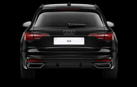 Heckansicht auf einen Audi A4