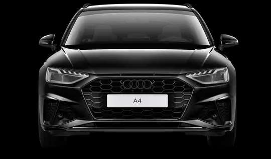Frontansicht auf einen Audi A4, freigestellt