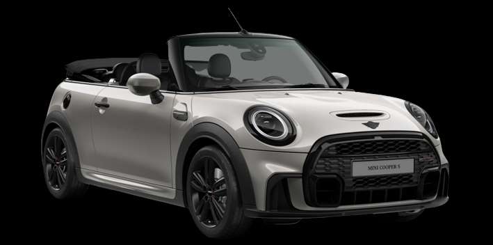 Schräge Frontansicht auf einen MINI MINI, freigestellt