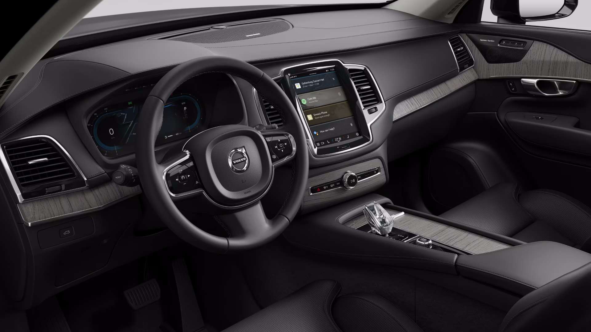 Ansicht des Armaturenbretts eines Volvo XC90