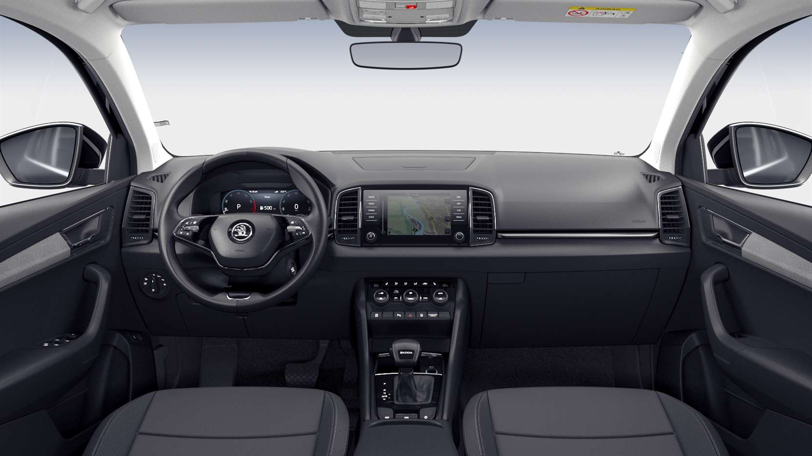 Armaturenbrett eines Skoda Karoq