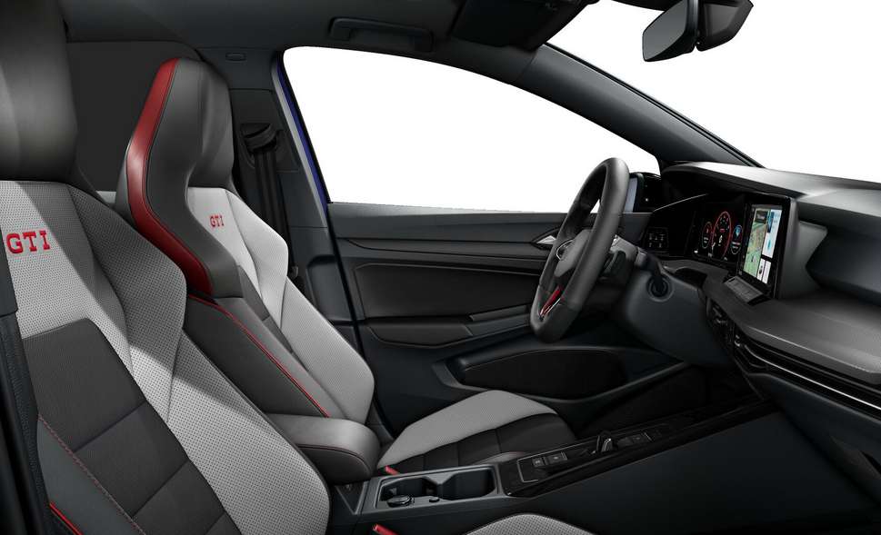 Ansicht der Frontsitze eines Volkswagen Golf
