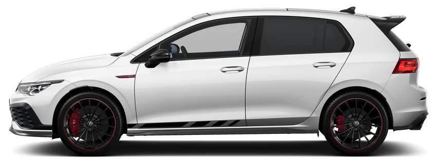 Seitenansicht eines Volkswagen Golf