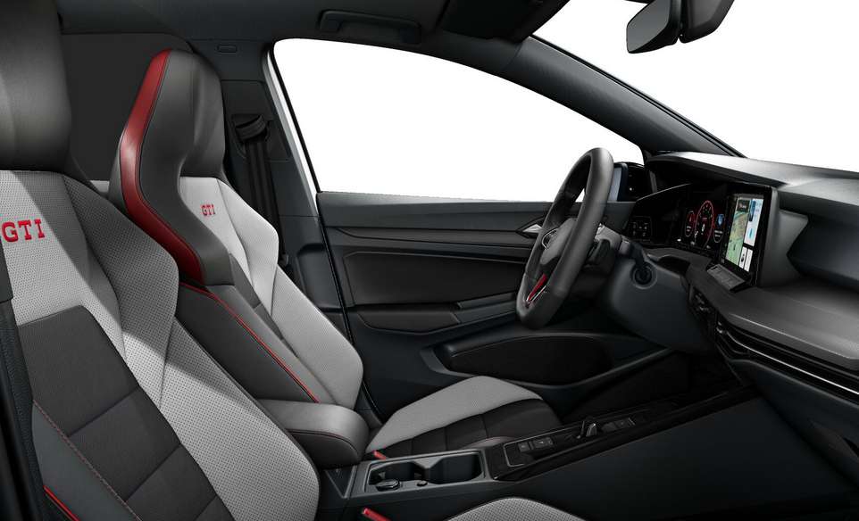 Ansicht der Frontsitze eines Volkswagen Golf