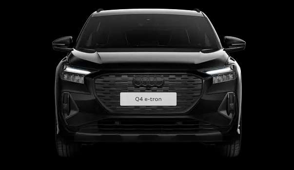 Frontansicht eines Audi Q4, freigestellt