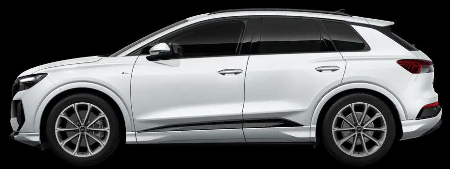 Seitenansicht eines Audi Q4