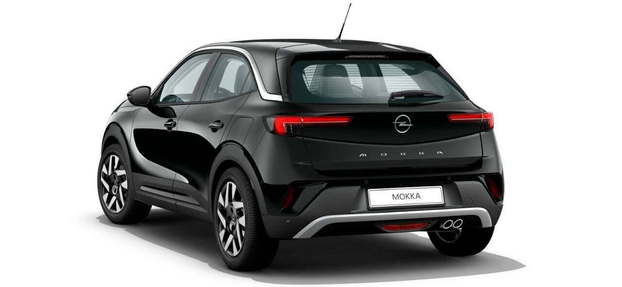 Heckansicht auf einen Opel Mokka