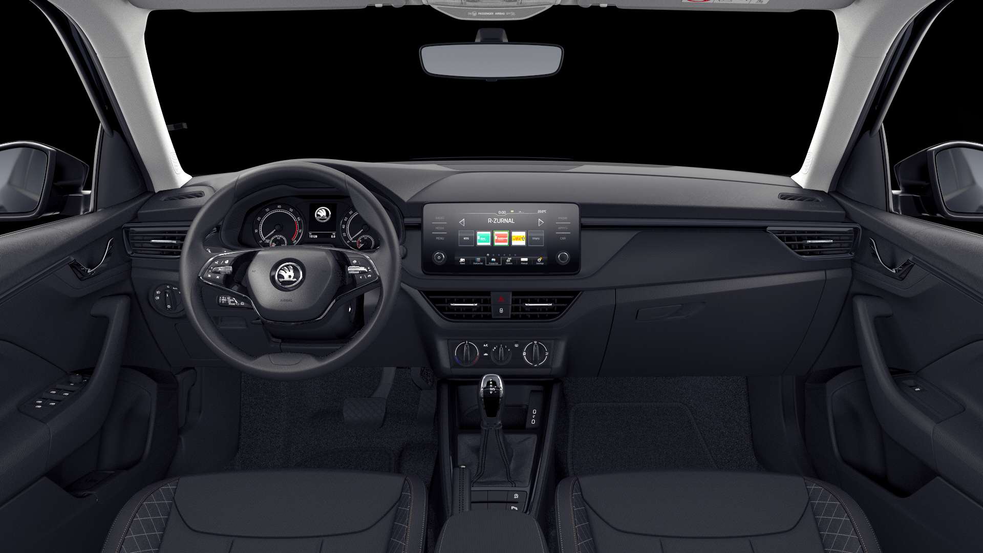Ansicht des Armaturenbretts eines Skoda Kamiq