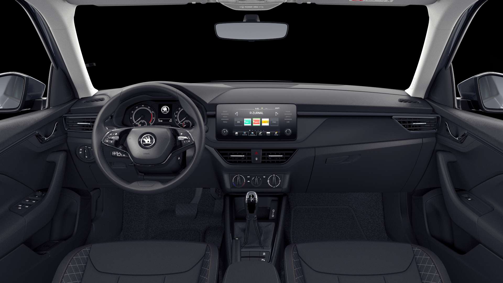 Ansicht des Armaturenbretts eines Skoda Kamiq