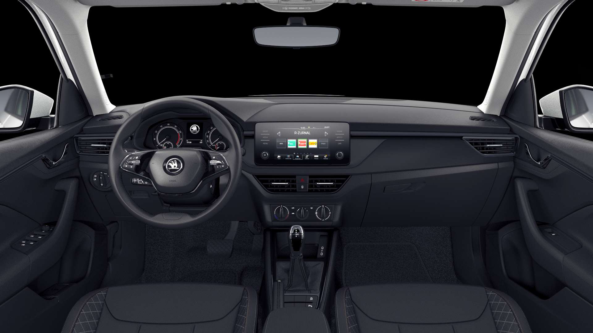 Ansicht des Armaturenbretts eines Skoda Kamiq