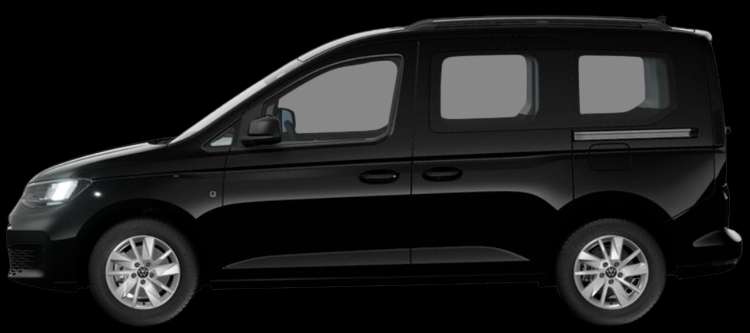 Seitenansicht eines Volkswagen Caddy