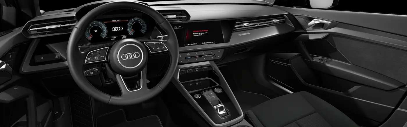 Ansicht des Armaturenbretts eines Audi A3