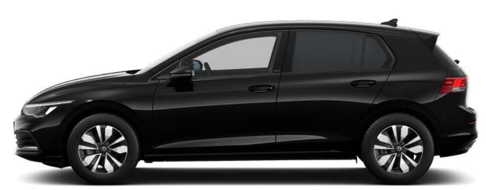 Seitenansicht eines Volkswagen Golf