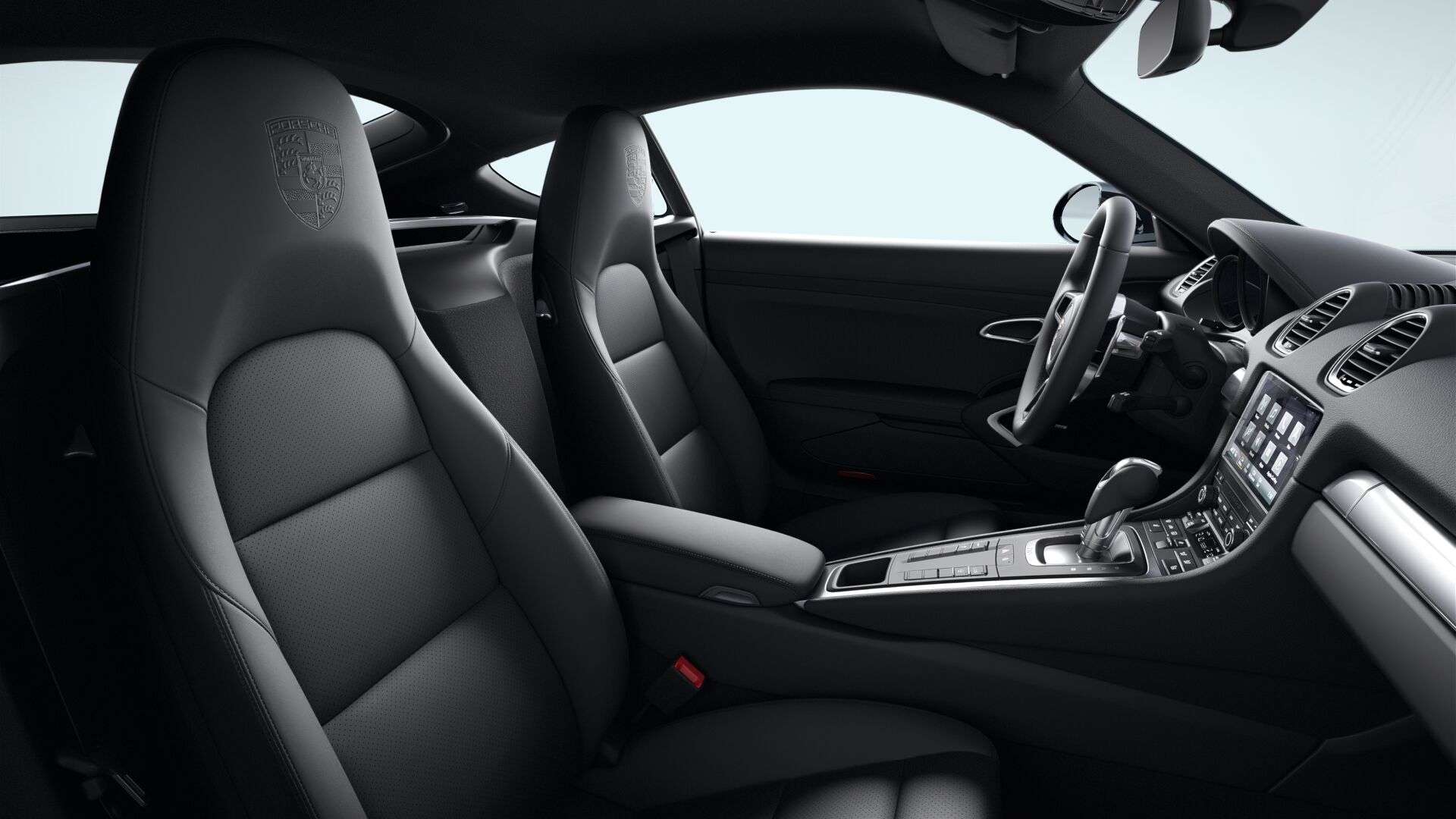 Ansicht der Frontsitze eines Porsche 718