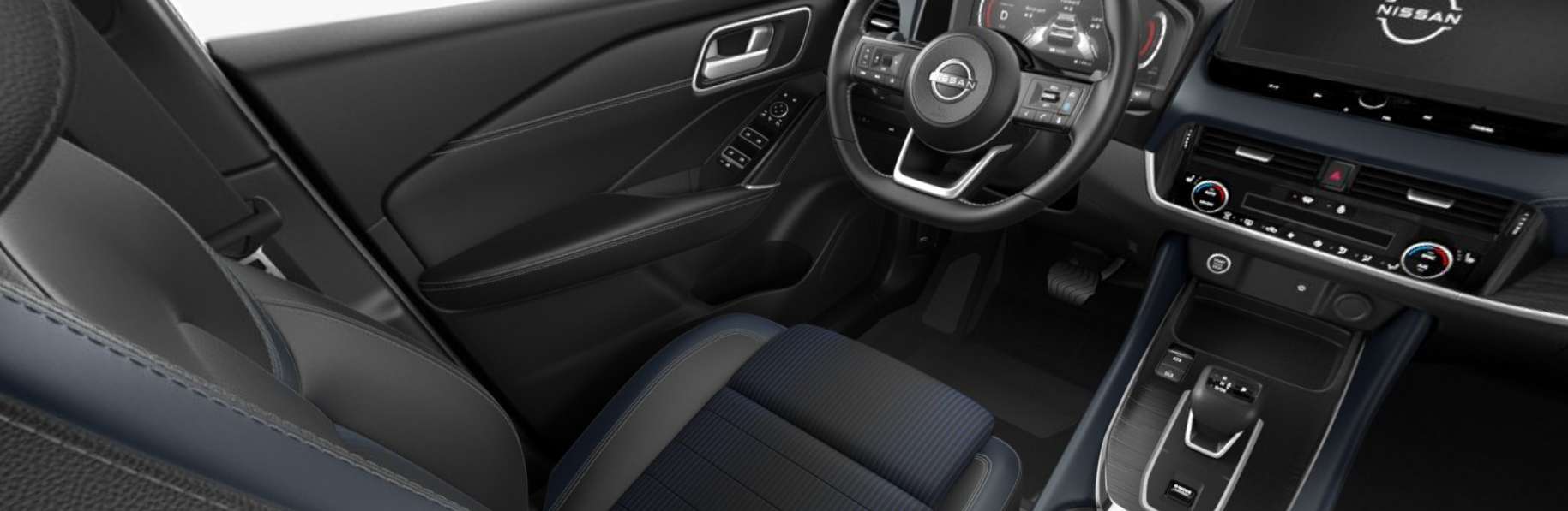 Ansicht der Frontsitze eines Nissan Qashqai
