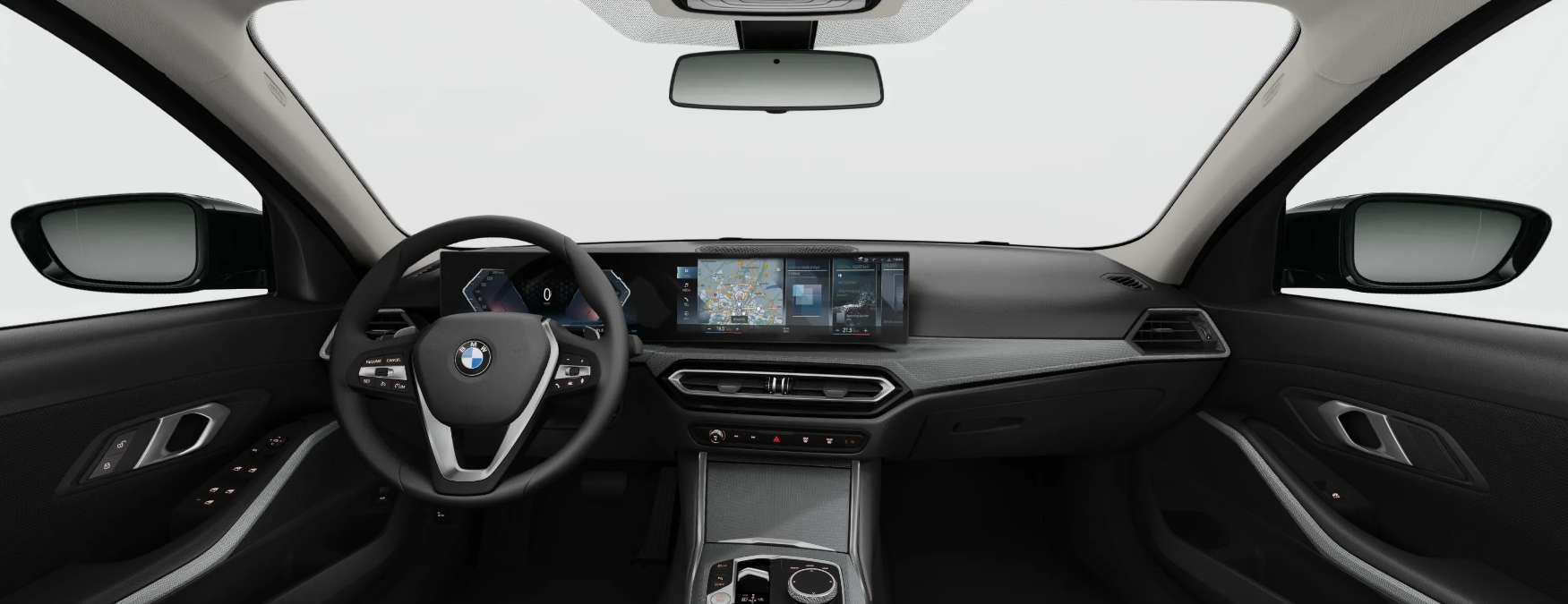 Ansicht des Armaturenbretts eines BMW 3er-Reihe