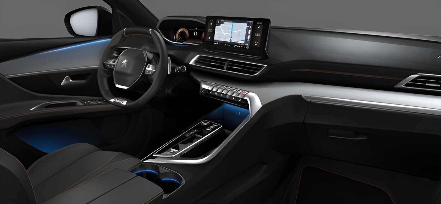 Ansicht der Frontsitze eines Peugeot 5008