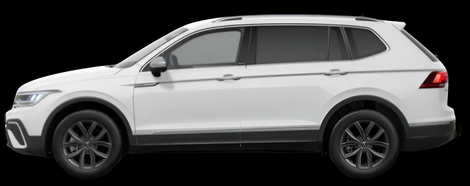 Seitenansicht eines Volkswagen Tiguan Allspace