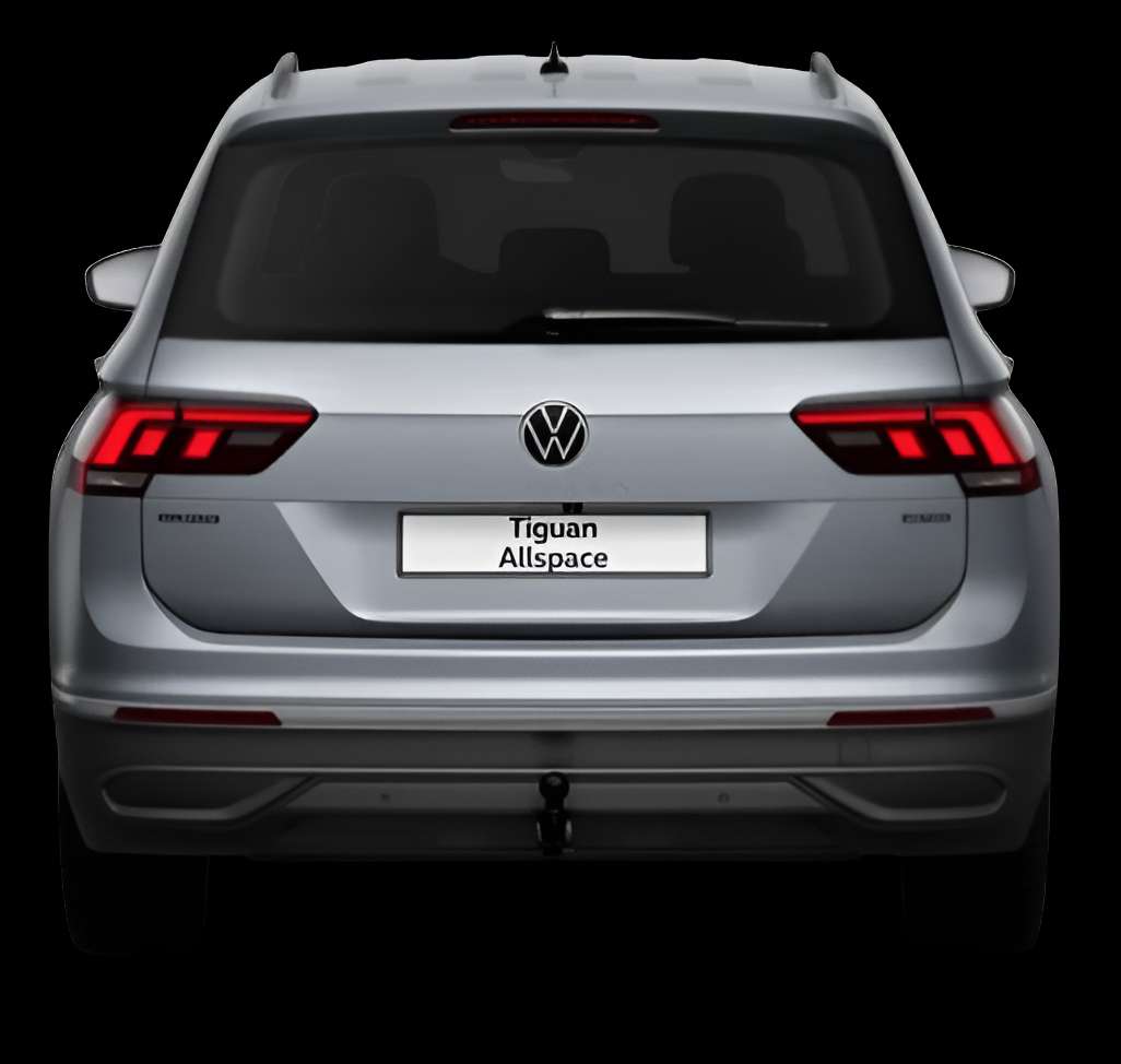 Heckansicht auf einen Volkswagen Tiguan Allspace