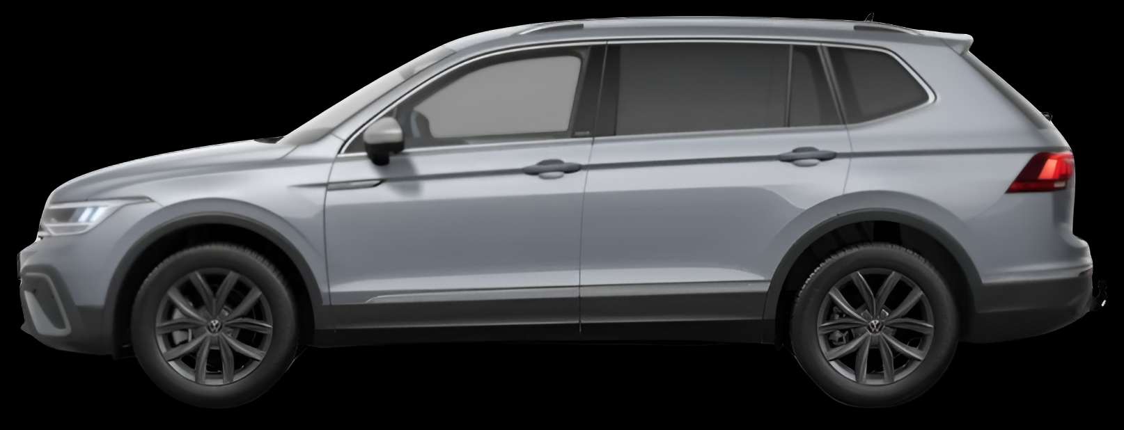 Seitenansicht eines Volkswagen Tiguan Allspace