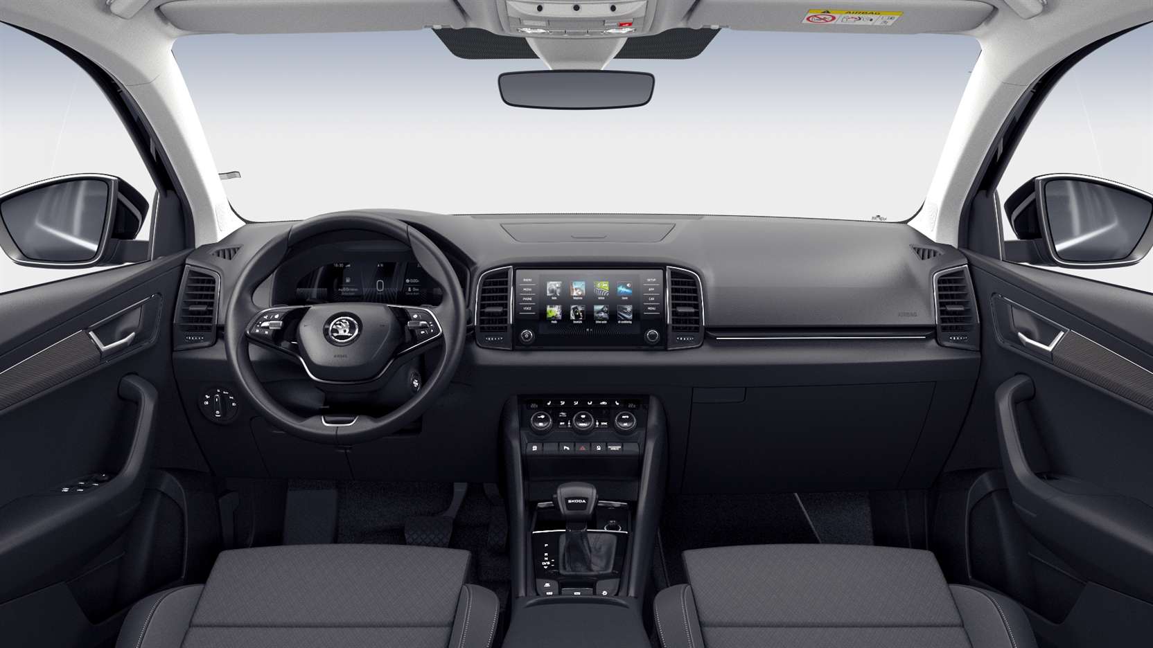 Armaturenbrett eines Skoda Karoq