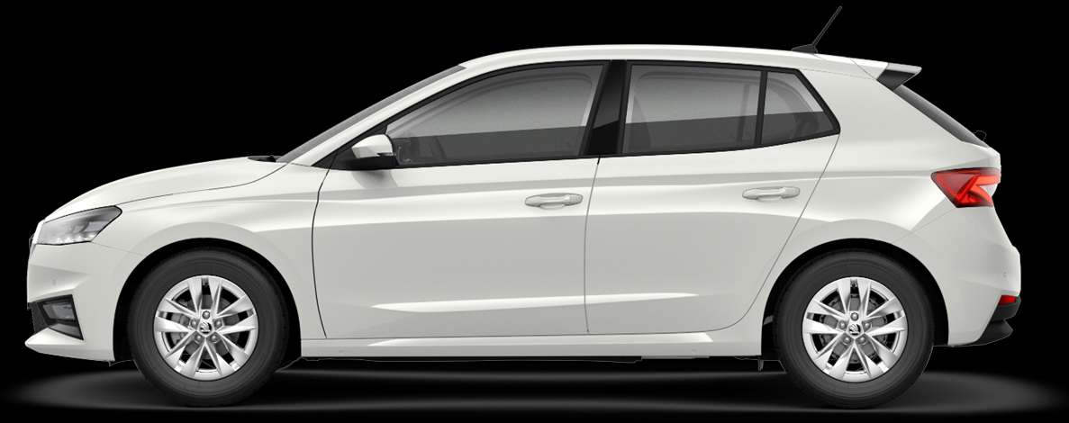 Seitenansicht eines Skoda Fabia