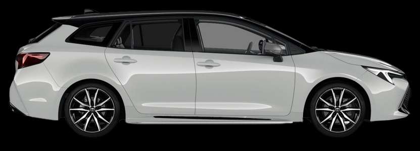 Seitenansicht eines Toyota Corolla