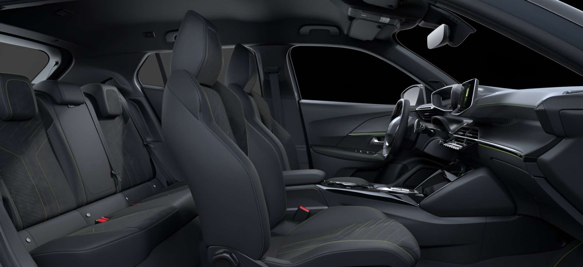 Ansicht der Rücksitze eines Peugeot 2008