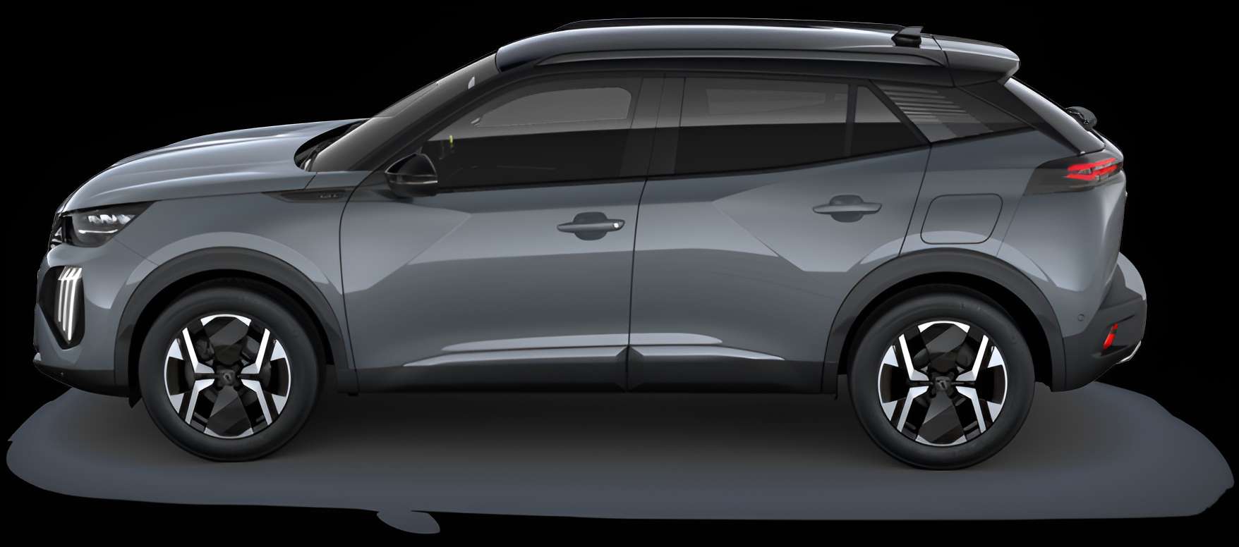 Seitenansicht eines Peugeot 2008