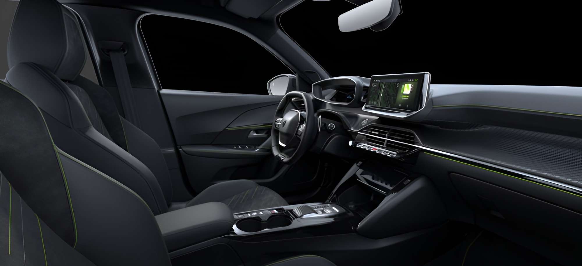 Ansicht der Frontsitze eines Peugeot 2008