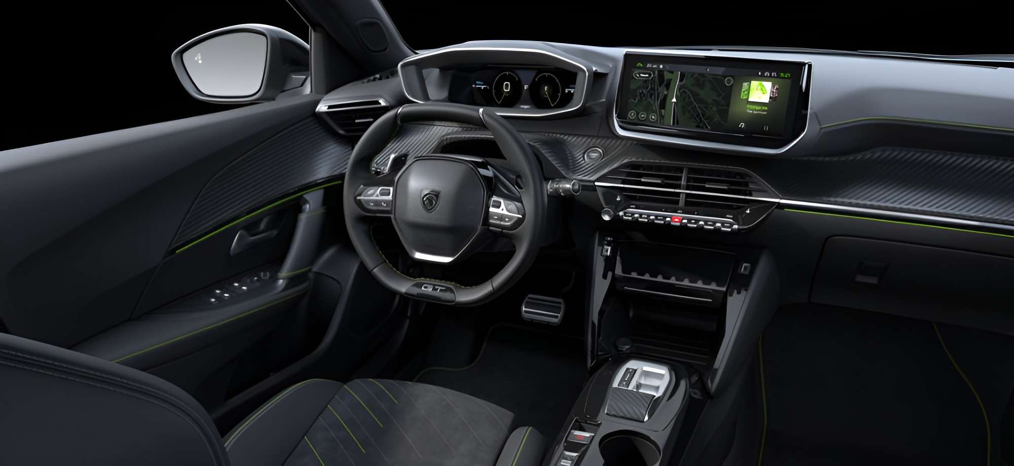 Ansicht des Armaturenbretts eines Peugeot 2008