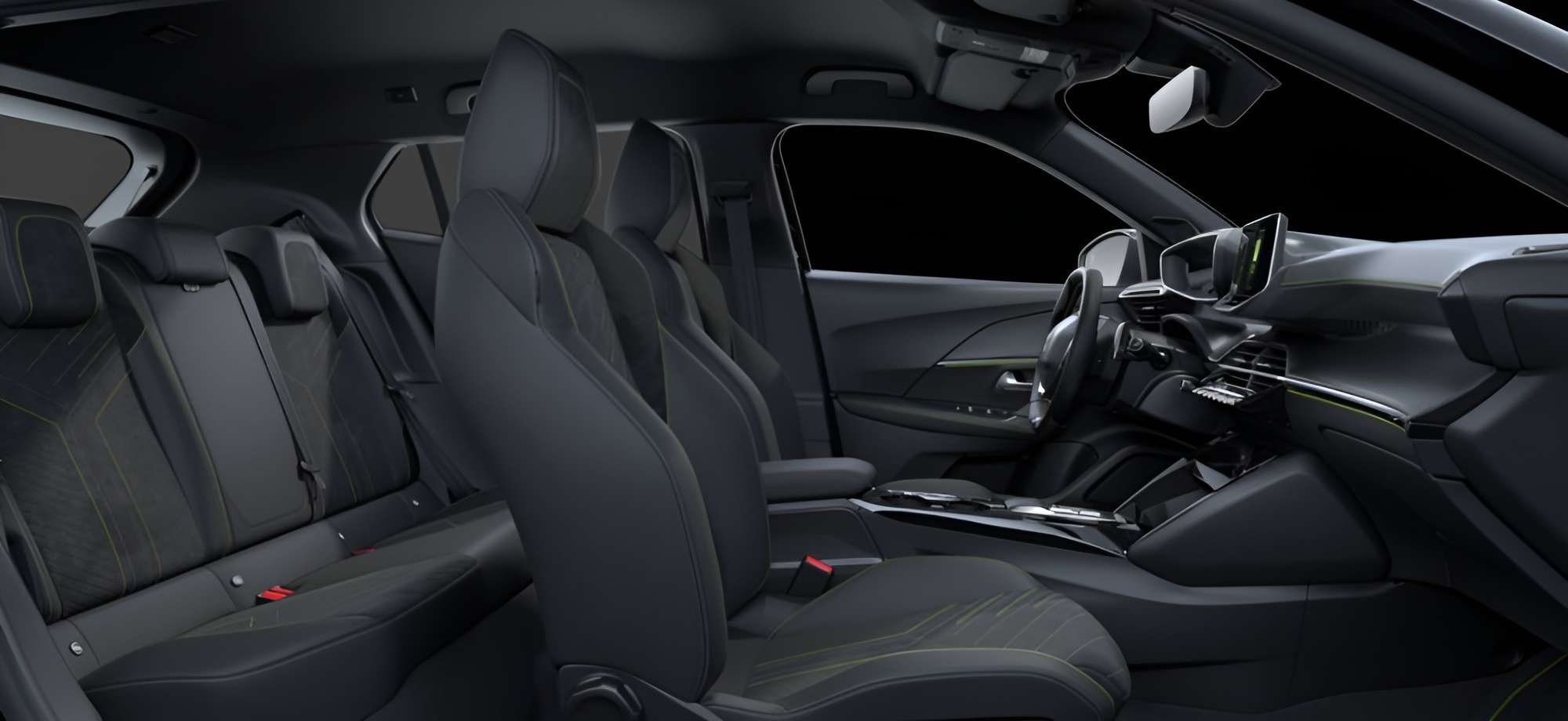 Ansicht der Rücksitze eines Peugeot 2008
