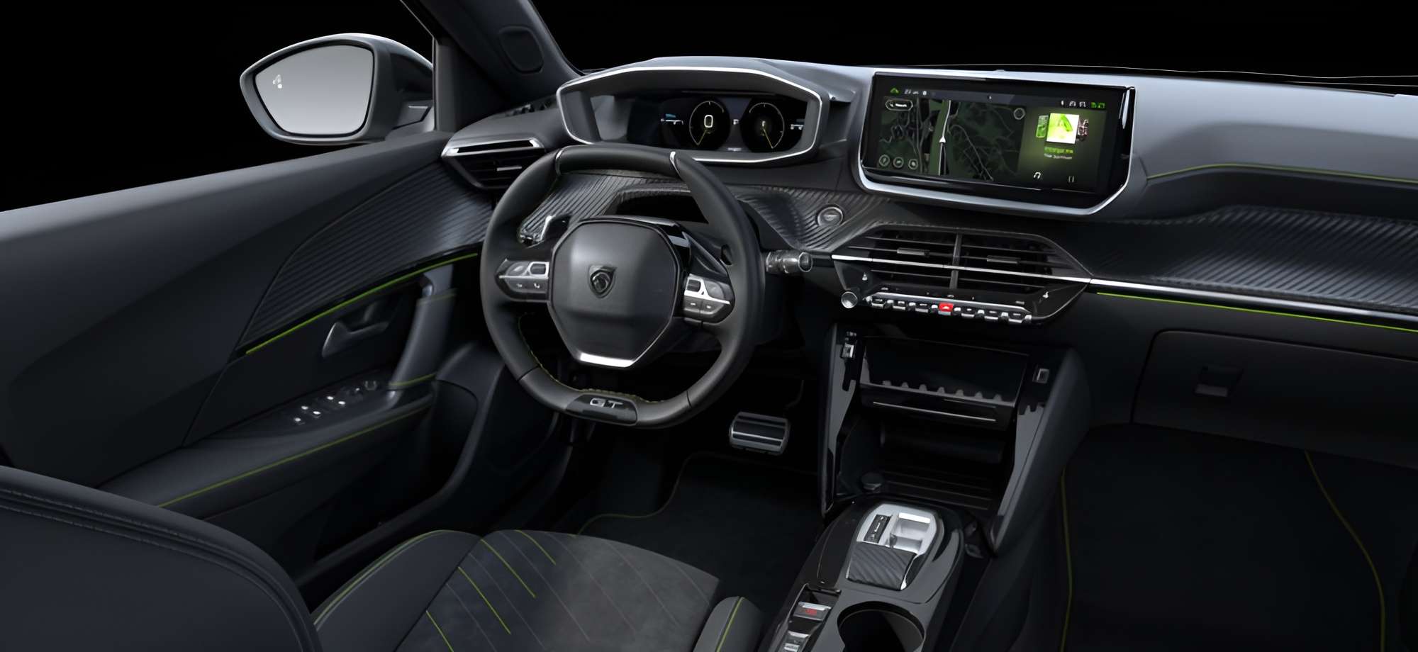 Ansicht des Armaturenbretts eines Peugeot 2008