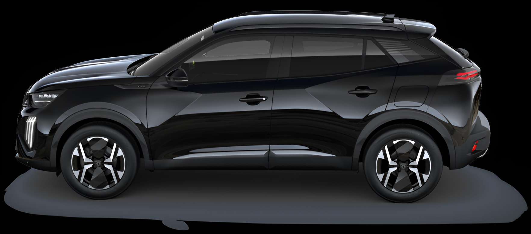 Seitenansicht eines Peugeot 2008