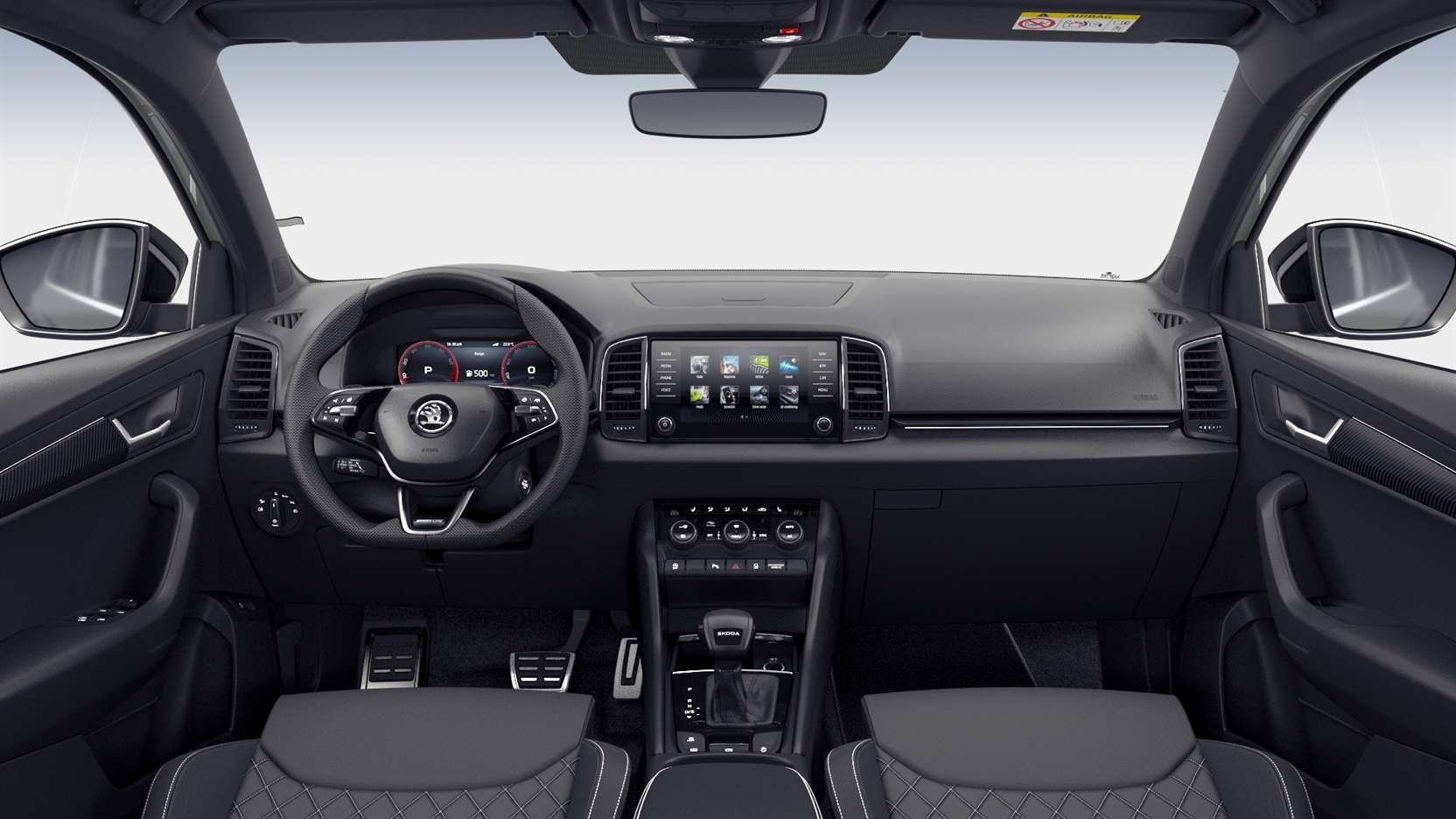 Armaturenbrett eines Skoda Karoq