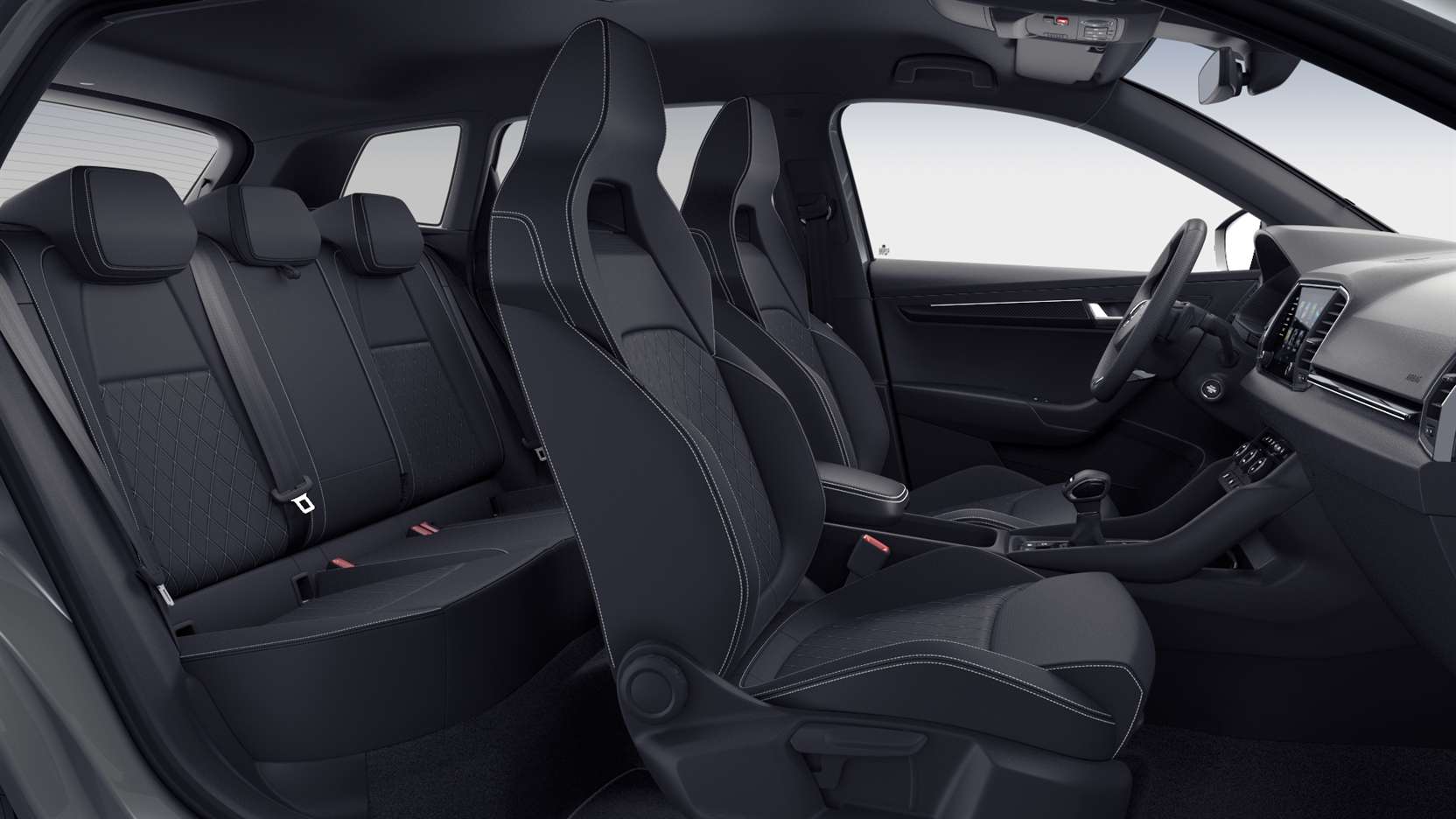 Vordersitze eines Skoda Karoq