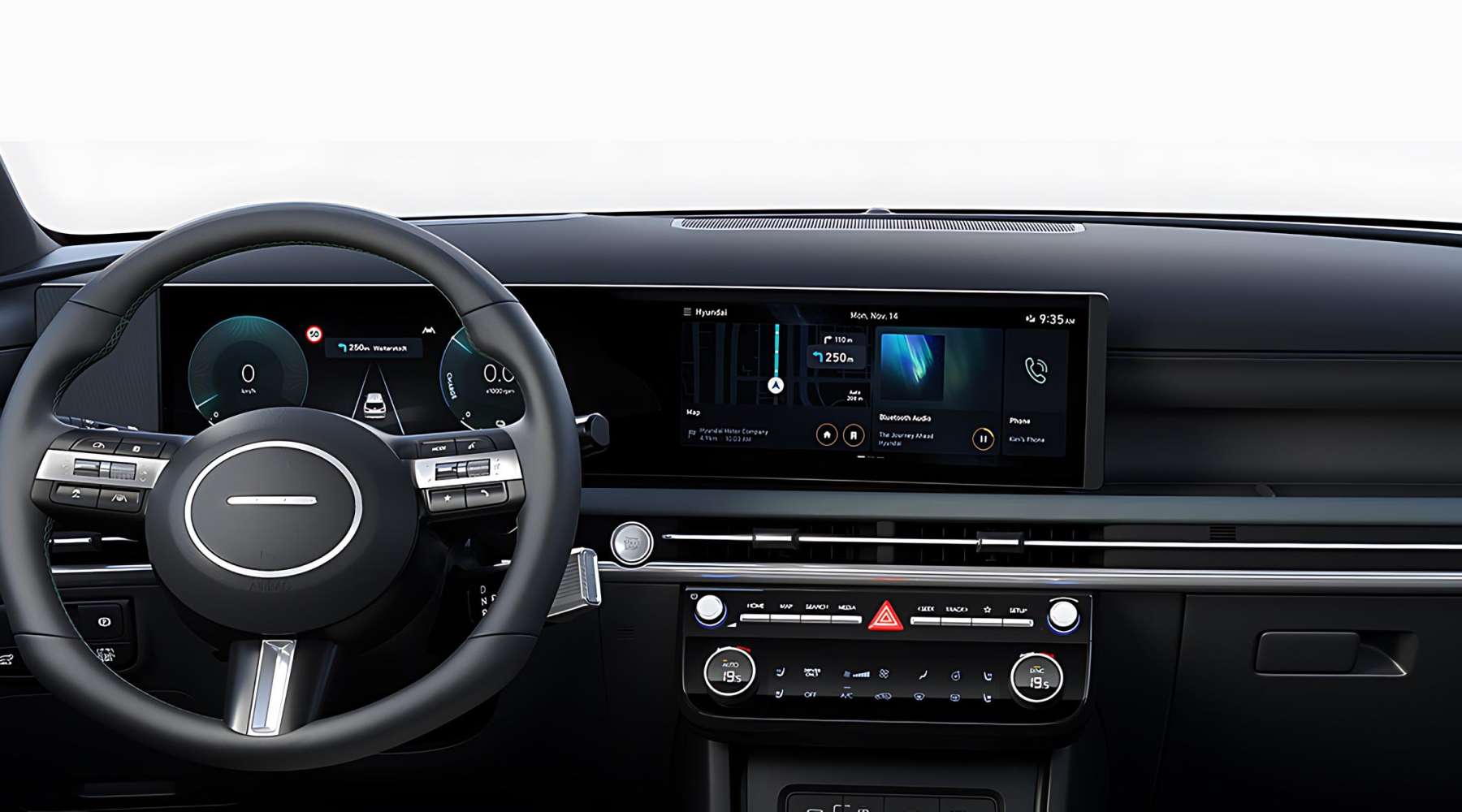Ansicht des Armaturenbretts eines Hyundai Tucson