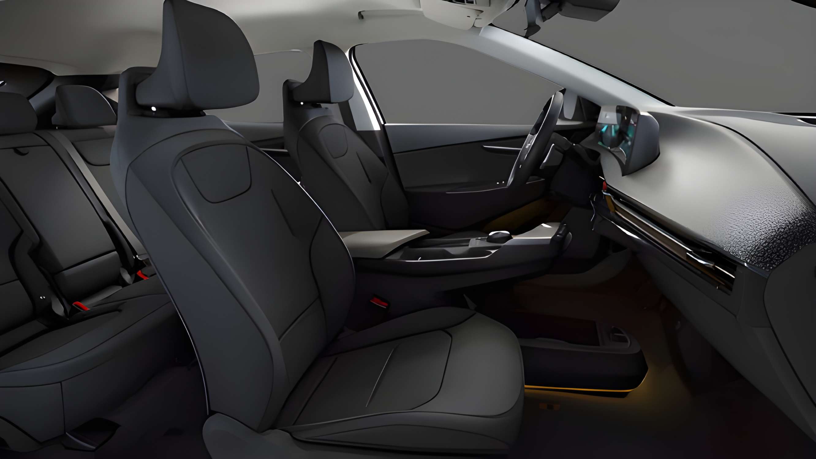 Ansicht des Armaturenbretts eines Kia EV9