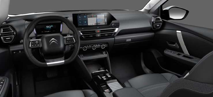 Ansicht des Armaturenbretts eines Citroën C4 X